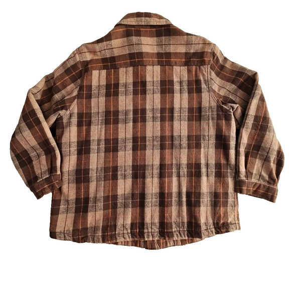 Fleece Lined Heavy Flannel Jacket Men's XXL Five Pockets Workcore Weatherwear - Picture 2 of 16